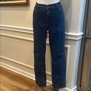 Lands' End Women's Dark Blue Straight Leg Jeans